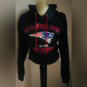 Custom-Made Patriots Football Hooded Sweatshirt Long Sleeves Size S-3XL